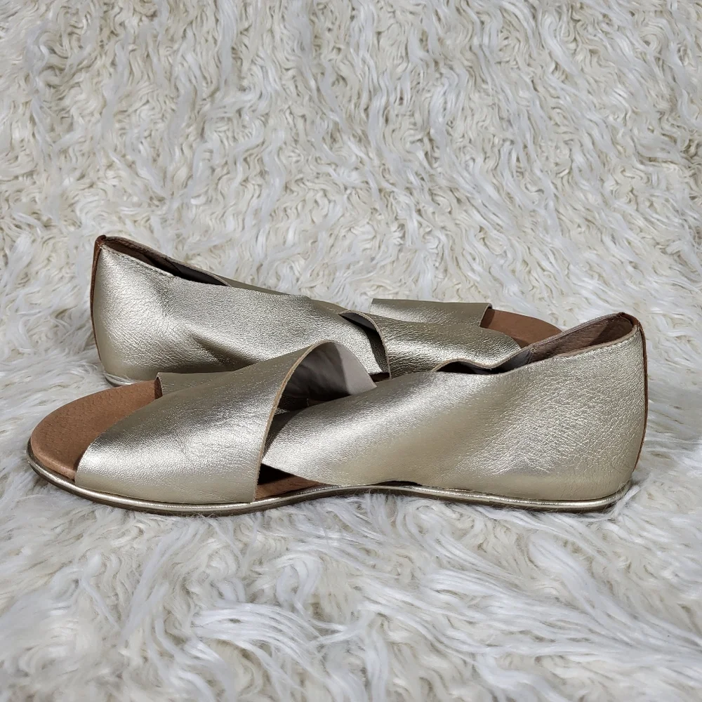 Gentle Souls By Kenneth Cole Laniey Leather Slip-On Sandals Size 9 - Picture 5 of 10